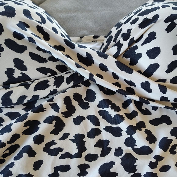 Freshwater Plus Size Cheetah Print Tankini Top Bathing Suit Top 3X - Picture 9 of 12